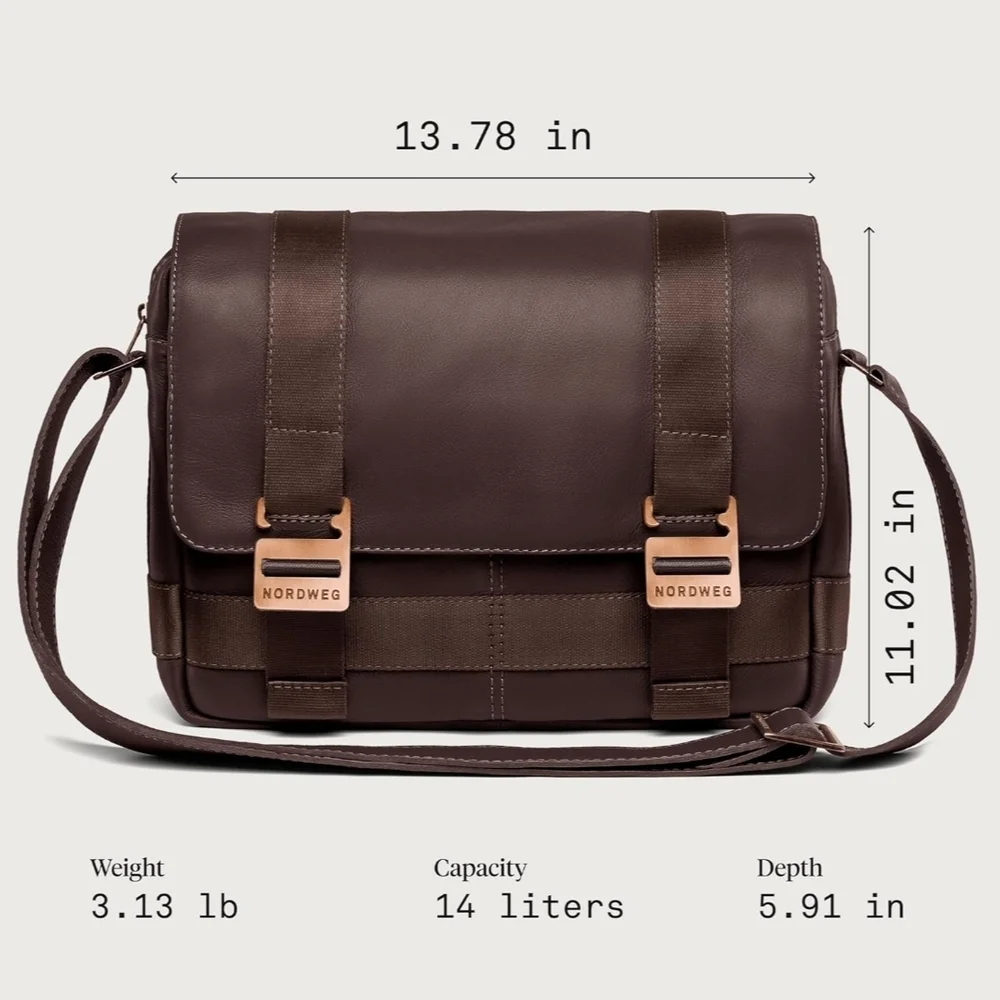 Nordweg Leather Messenger Bag